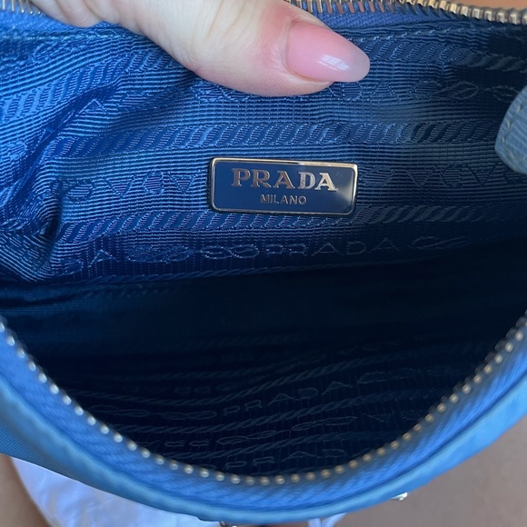 Prada 2005 re edition blue nylon shoulder bag authentic - Picture 5 of 7